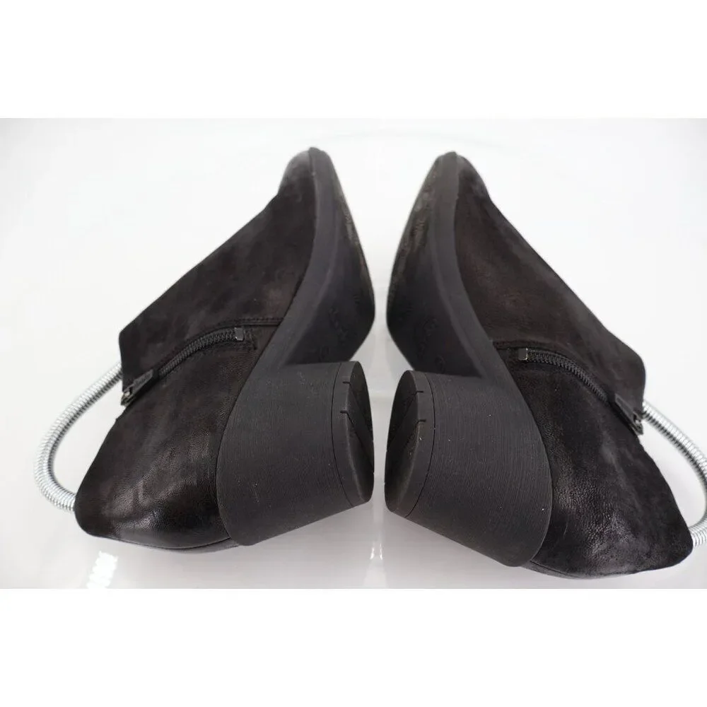 Dansko Women's Raina Bootie Size 39 8.5 Round Heel Black Nubuck Leather Shoes